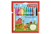 STABILO Trio Jumbo - Felt-tip pen - Set of 12 pieces