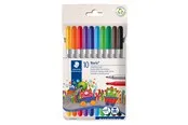 Staedtler Fibre tip pen 2tips N 10pcs.wallet