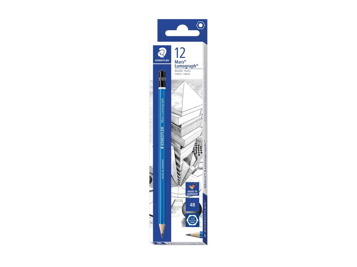 Staedtler Pencil Mars Lumograph 4B 12 pcs
