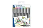 Staedtler pigment liner 0.5 box of 12 colours