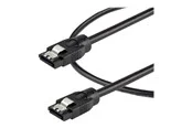 StarTech.com 0.3 m Round SATA Cable - Latching Connectors - 6Gbs SATA Cable - SATA cable - 30 cm