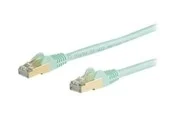 StarTech.com 10m CAT6a Ethernet Cable - Aqua RJ45 Shielded Cable - Snagless - patch cable - 10 m - aqua - Grün - 10 meter