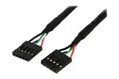 StarTech.com 12in Internal 5 pin USB IDC Motherboard Header Cable F/F (USBINT5PIN12) - USB cable - 5 pin IDC to 5 pin IDC - 30.5 cm