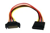 StarTech.com 15 pin SATA Power Extension Cable - power extension cable - 20.3 cm