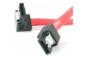 StarTech.com 18in Latching SATA to Right Angle SATA Serial ATA Cable - SATA cable - 46 cm