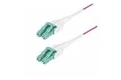 StarTech.com 1m (3.3ft) LC/LC (UPC) OM4 Multimode Fiber Optic Cable OFNR - patch cable - 1 m - erika violet - Lila - 1 meter