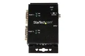 StarTech.com 2 Port Industrial Wall Mountable USB zu Serial Adapter Hub mit DIN Rail Clips - seriell Adapter