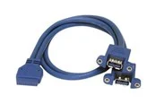 StarTech.com 2 Port Panel Befestigungskit USB 3.0 Kabel