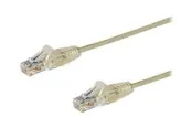 StarTech.com 2.5m CAT6 Cable - Grey Slim CAT6 Patch Cord - Snagless - LSZH - patch cable - 2.5 m - grey - Grau - 2.5 meter