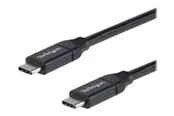 StarTech.com 2m 6ft USB C to USB C Cable - 5A PD - USB 2.0 USB-IF Certified - USB-C cable - 2 m