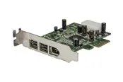 StarTech.com 3 Port 2b 1a Low Profile 1394 PCI Express FireWire Card Adapter - FireWire Adapter
