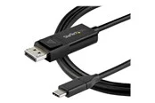 StarTech.com 3.3 ft. (1 m) USB C to DisplayPort 1.4 Cable - Bidirectional - USB / DisplayPort cable - 1 m