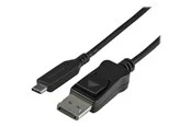 StarTech.com 3.3 ft. (1 m) - USB-C to DisplayPort Adapter Cable - 8K - HBR3 - external video adapter - black