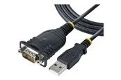 StarTech.com 3ft (1m) USB to Serial Cable DB9 Male RS232 to USB Converter