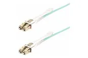 StarTech.com 3m (10ft) LC to LC (UPC) OM4 Multimode Fiber Optic Cable - patch cable - 3 m - aqua - Grün - 3 meter