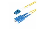 StarTech.com 3m (10ft) LC to SC (UPC) OS2 Single Mode Duplex Fiber Optic Cable - patch cable - 3 m - yellow - Gelb - 3 meter