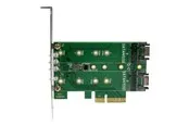 StarTech.com 3PT M.2 SSD Adapter Card - 1x PCIe (NVMe) 2x SATA M.2 PCIe 3.0