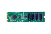 StarTech.com 4-Port M.2 to SATA Adapter Card M.2 PCIe 3.0 to SATA HDD/SSD Expansion Card ASM1064 Chipset M.2 NVMe to 4x HDD/SSD for Windows/macOS/Linux - interface adapter - SATA - M.2 Card