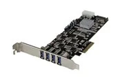 StarTech.com 4 Port Quad Bus PCI Express PCIe USB 3.0 Card w/ UASP & Strom