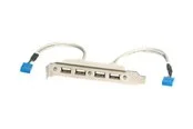 StarTech.com 4 Port USB A Female Slot Plate Adapter