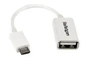 StarTech.com 5in White Micro USB to USB OTG Host Adapter M/F - USB adapter - 12.7 cm