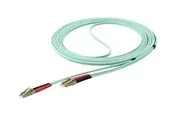StarTech.com 5m Aqua OM4 Duplex Multimode Fiber Optic Cable- 50/125 - LC/LC - network cable - 5 m - aqua - Blau - 5 meter