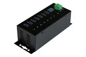 StarTech.com 7 Port Industrial USB 3.0 Hub USB-Hubs - USB 3.0 - 7 - Schwarz