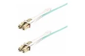 StarTech.com 8m (26ft) LC to LC (UPC) OM4 Multimode Fiber Optic Cable - patch cable - 8 m - aqua - Grün - 8 meter