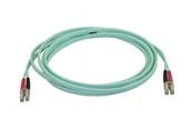 StarTech.com Aqua OM4 Duplex Multimode Fiber - 3m/ 9 ft - 100 Gb - 50/125 - OM4 Fiber - LC to LC Fiber Patch Cable (450FBLCLC3) - network cable - 3 m - aqua - Blau - 3 meter