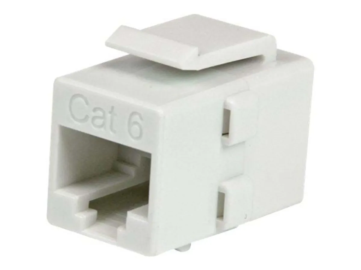 StarTech.com Cat 6 RJ45 Keystone Jack Network Coupler - Weiß - 0 cm