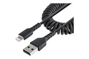 StarTech.com Coiled Apple Lightning to USB Cable for iPhone iPod iPad - 50cm