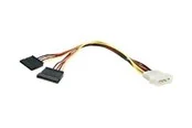StarTech.com LP4 zu 2 SATA Internal Strom Splitter Kabel