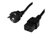 StarTech.com Power Cord Schuko CEE7 to IEC 320 C19 - power cable - 2 m