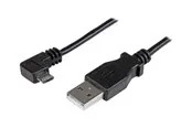 StarTech.com Right Angle Micro-USB Charge & Sync Cable M/M 28/24AWG - USB cable - 1 m