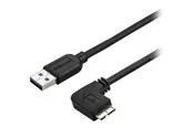 StarTech.com Slim Right-Angle Micro USB 3.0 Cable M/M - USB 3.1 Gen 1 - USB cable - 50 cm