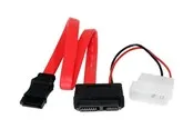 StarTech.com Slimline SATA Female to SATA with LP4 Power Cable Adapter