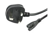 StarTech.com UK Laptop Power Cord 2 Slot for UK BS1363 to C7 - power cable - 1 m