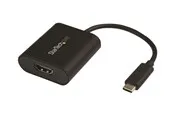 StarTech.com USB-C to HDMI Adapter with Presentation Mode Switch - 4K 60Hz - external video adapter - black