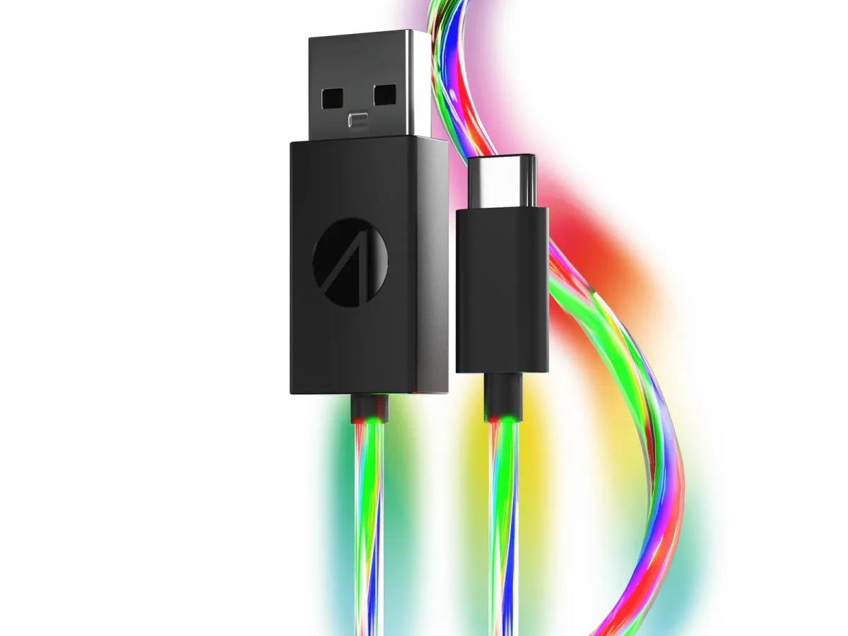 STEALTH 2M XP-LED Light Up Play & Charge Cables - Twin Pack