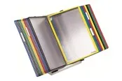 Tarifold display panel system - for A4 - assorted frame with light grey wall unit