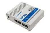Teltonika RUTX08 Industrial Ethernet Router / 4 x Gigabit Ethernet ports with up to 128 port/tag-based VLANs supported - Router