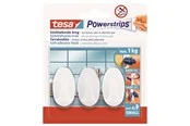 tesa Powerstrips Hooks Small Oval self-adhesive White