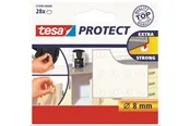 tesa Protect Anti-noise / Anti-slip pads Ø 8mm Transparent