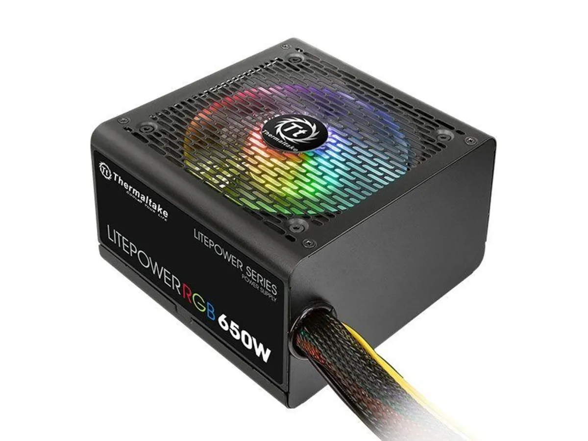 Thermaltake Litepower RGB 650W Netzteile - 650 Watt - 120 mm - ATX - 80 Plus
