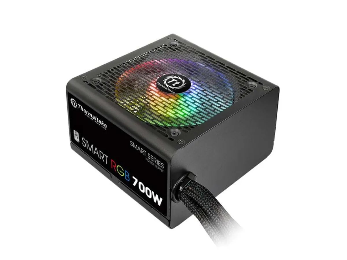 Thermaltake Smart RGB 700W Netzteile - 700 Watt - 120 mm - ATX - 80 Plus White (bis zu 80% effektiv)
