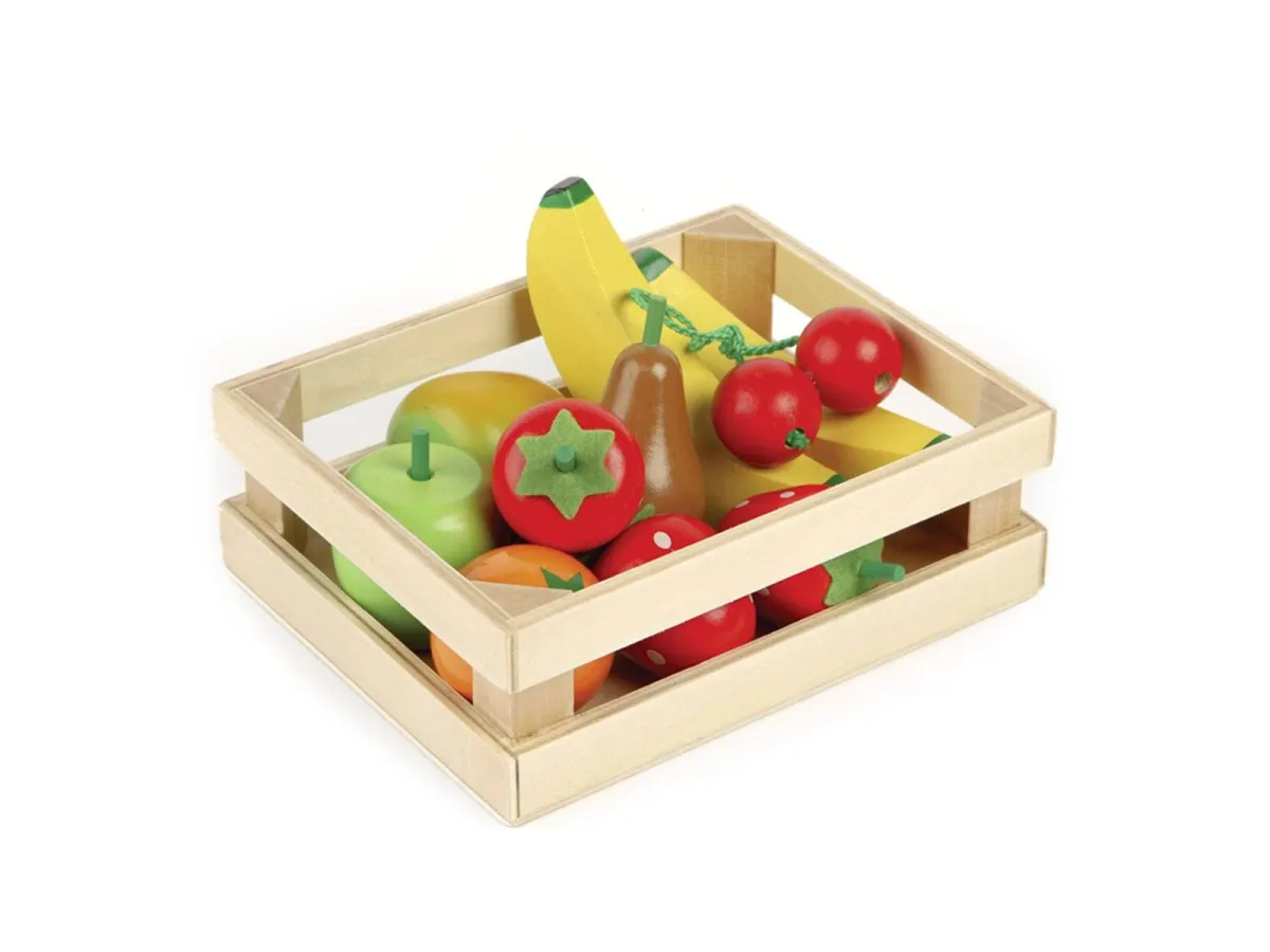 Tidlo Wooden Fruit in a Crate