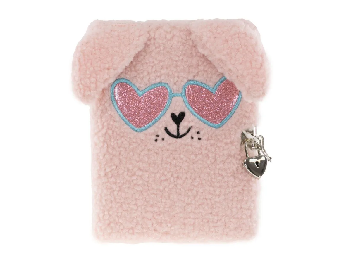 Tinka DIARY PLUSH DOG ROSA M/GLASSES