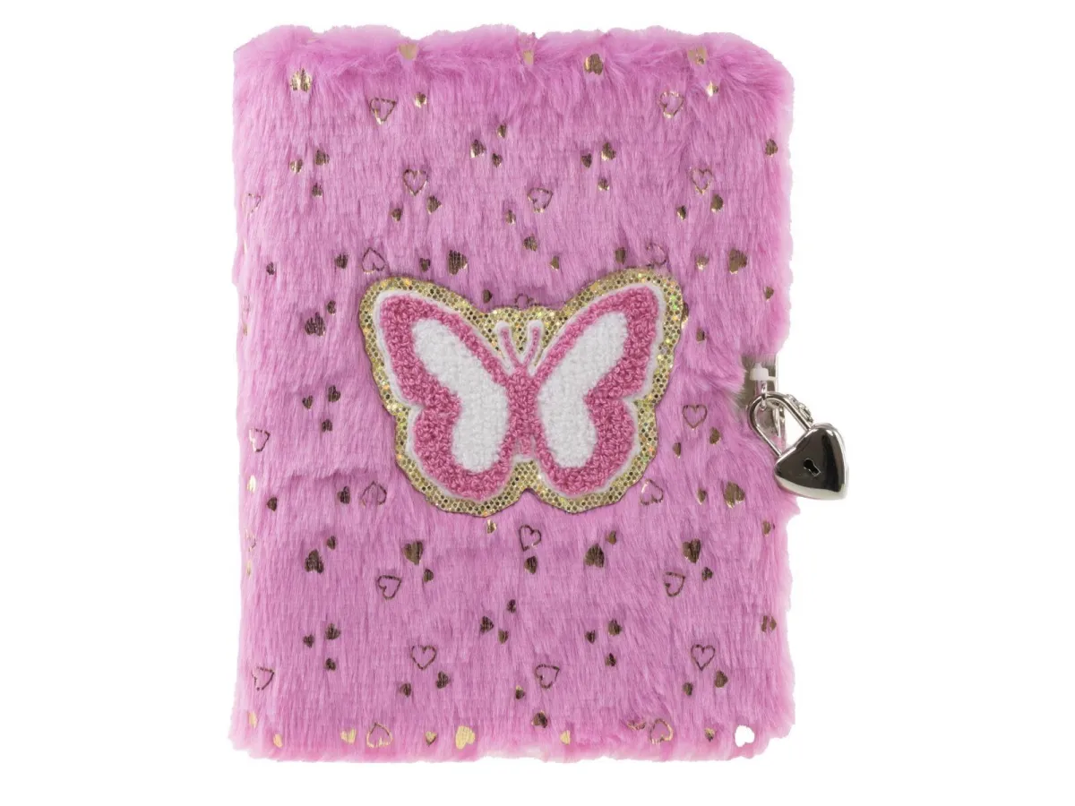 Tinka DIARY PLUSH ROSA SOMMERFUGL
