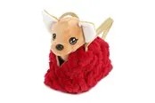 Toi-Toys Dog Plush Chihuahua Handbag Red