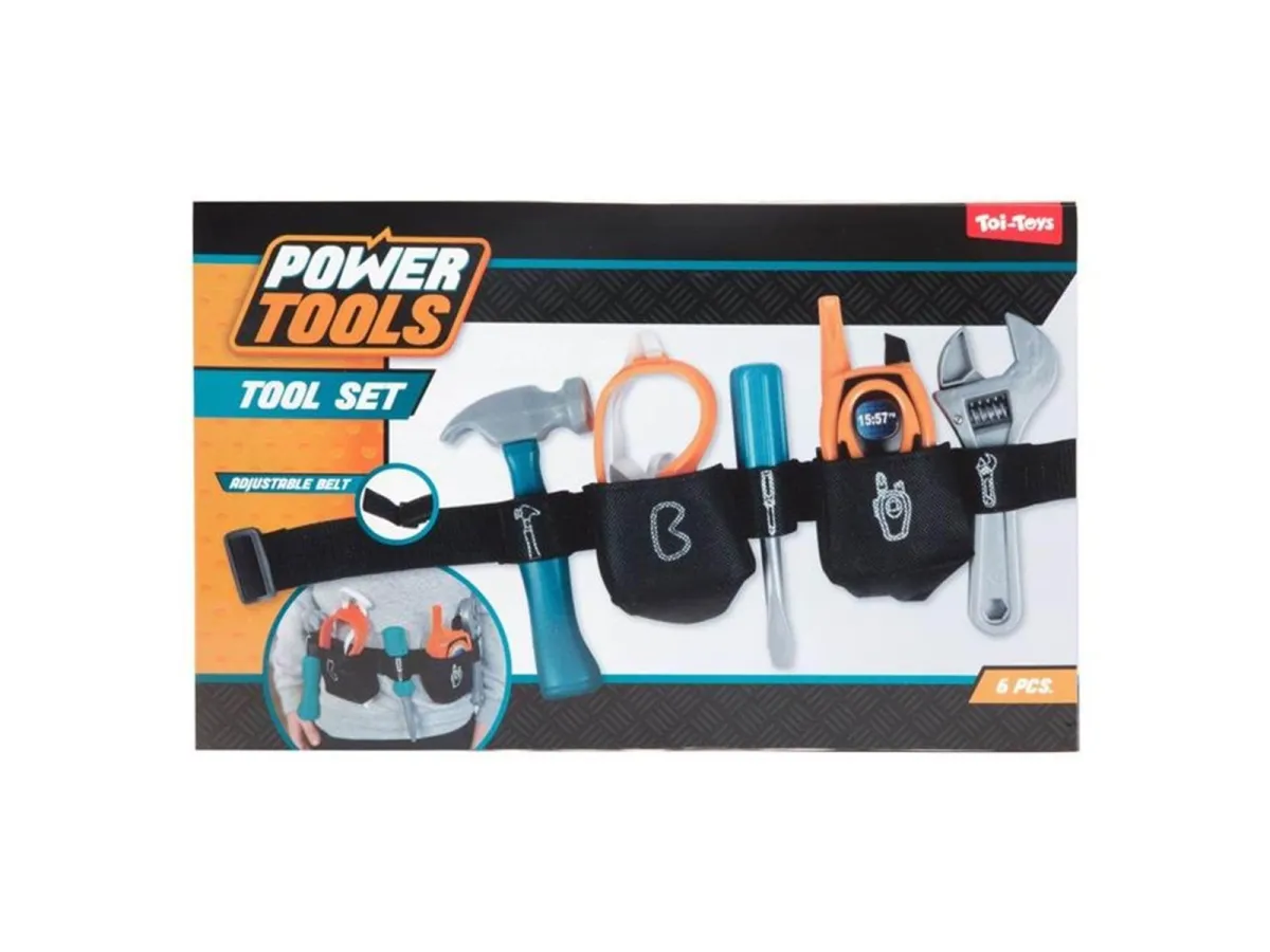 Toi-Toys - Power Tools Tool Belt 6 pcs.